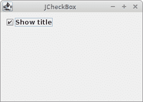 JCheckBox