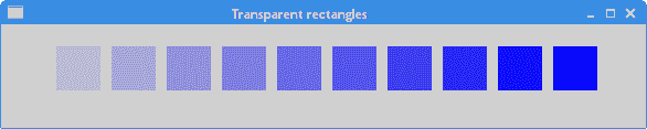 Transparent rectangles