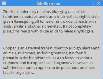 GtkHSeparator