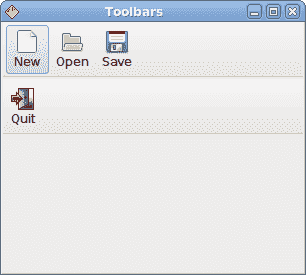 Toolbars
